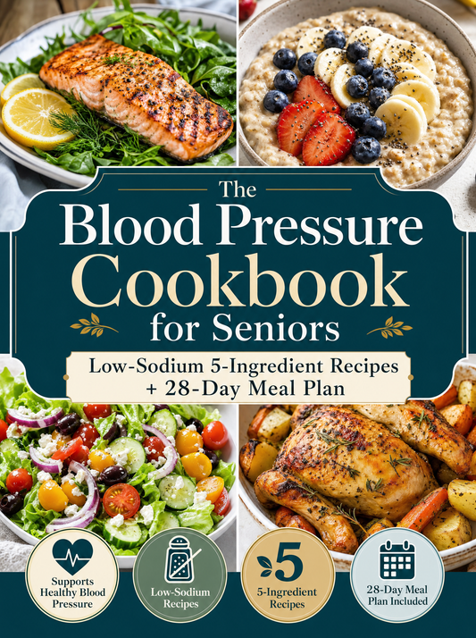 The Blood Pressure Cookbook for Seniors (50% OFF)