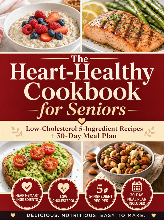 The Heart-Healthy Cookbook for Seniors (50% OFF)