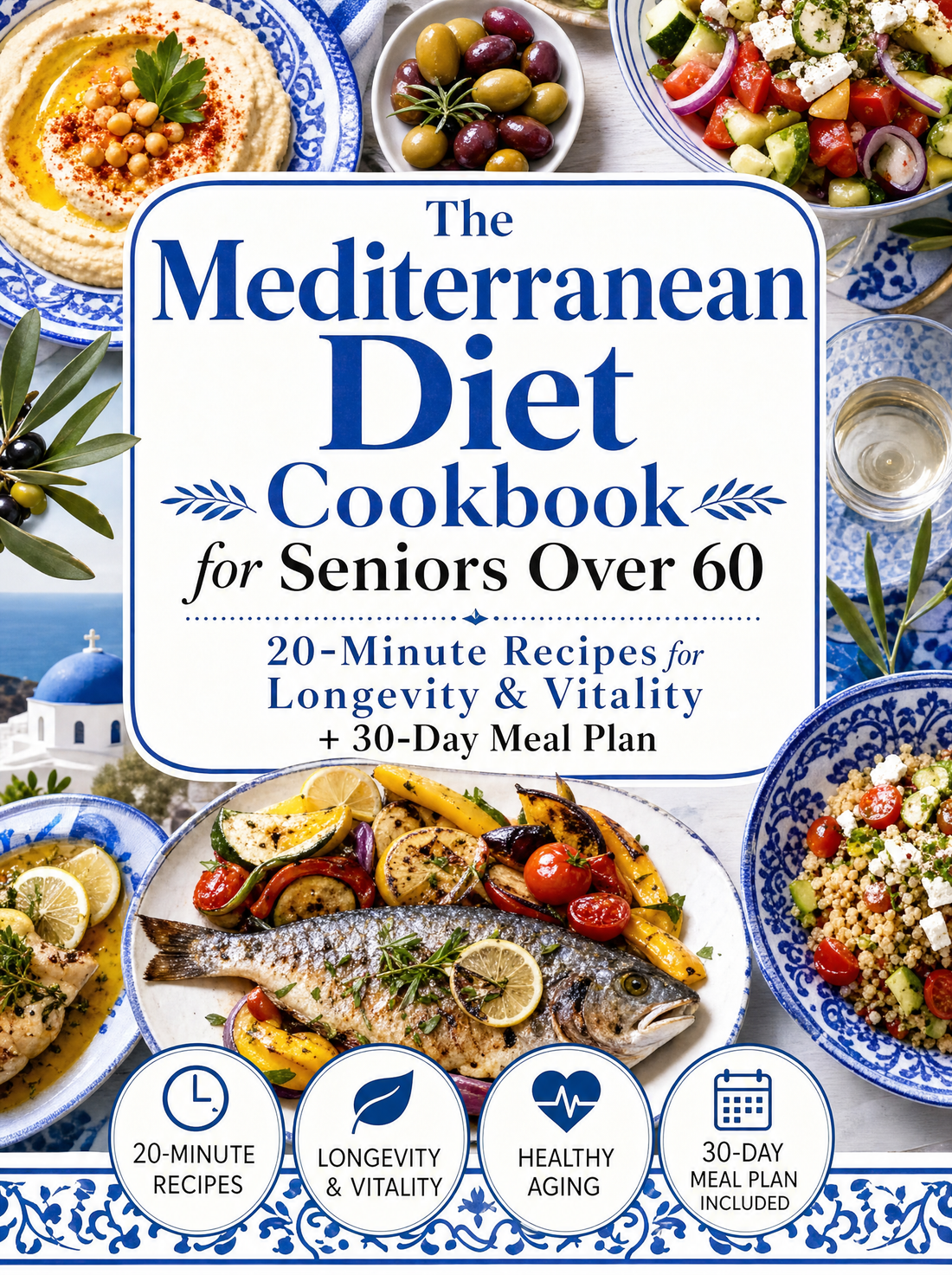 The Mediterranean Diet Cookbook for Seniors Over 60 (50% OFF)